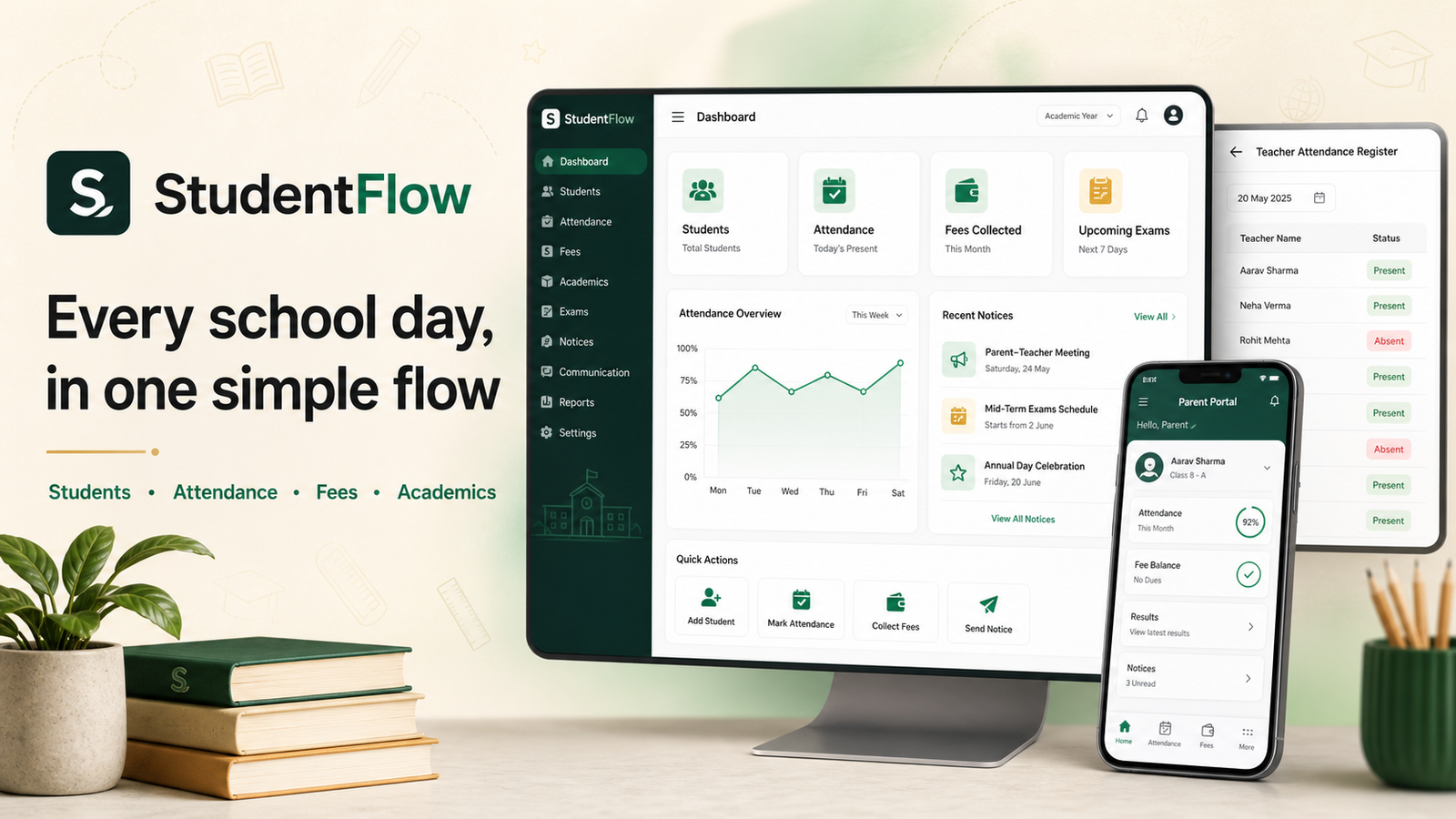 SchoolFlow product preview